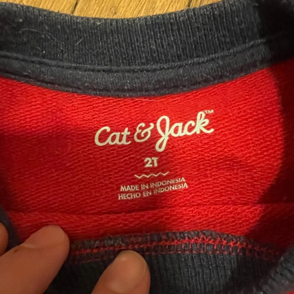 Cat and Jack Unisex Hearts Sweater | 2T - Picture 3 of 6